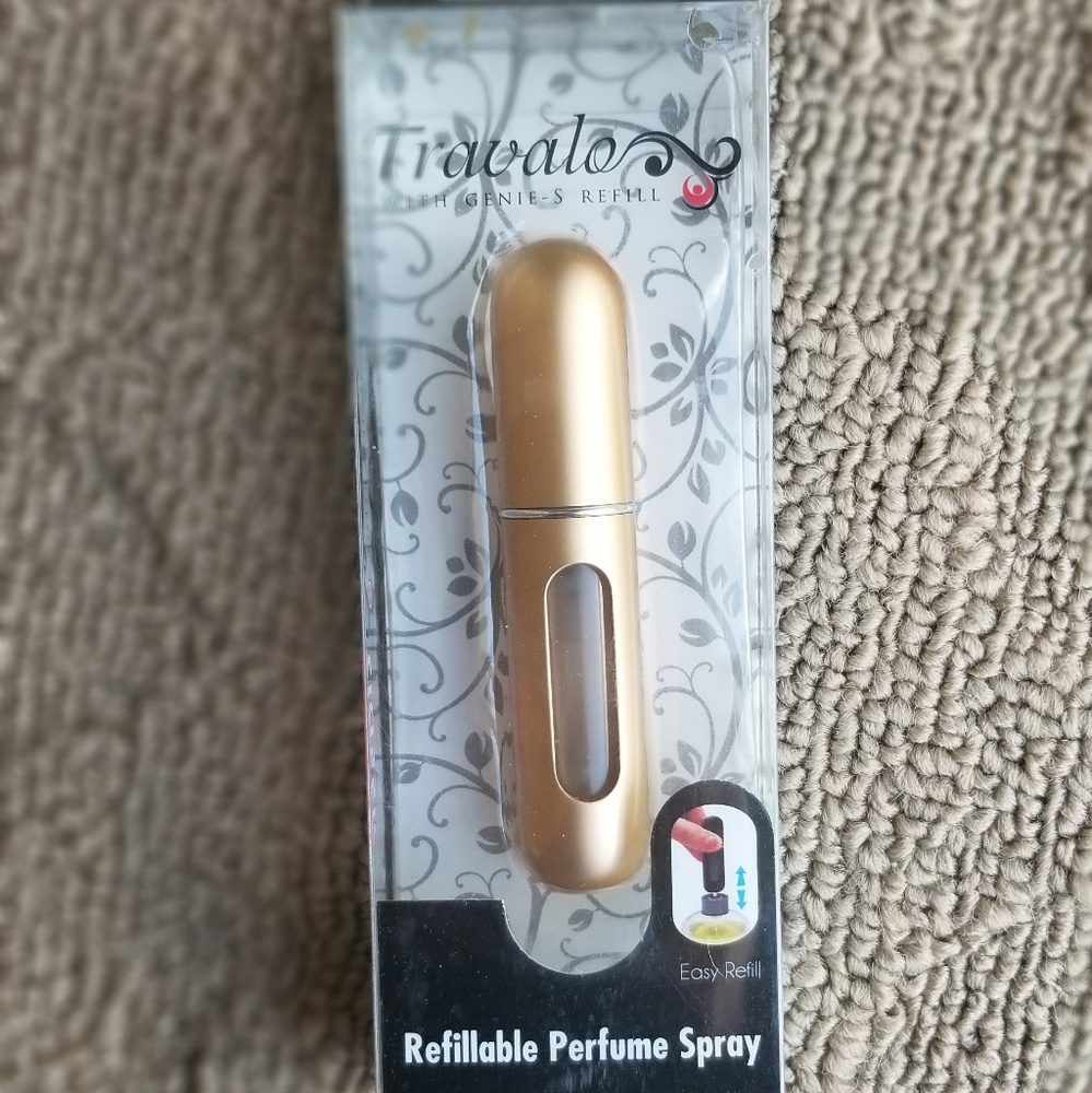 Refillable spray bottle, travel size